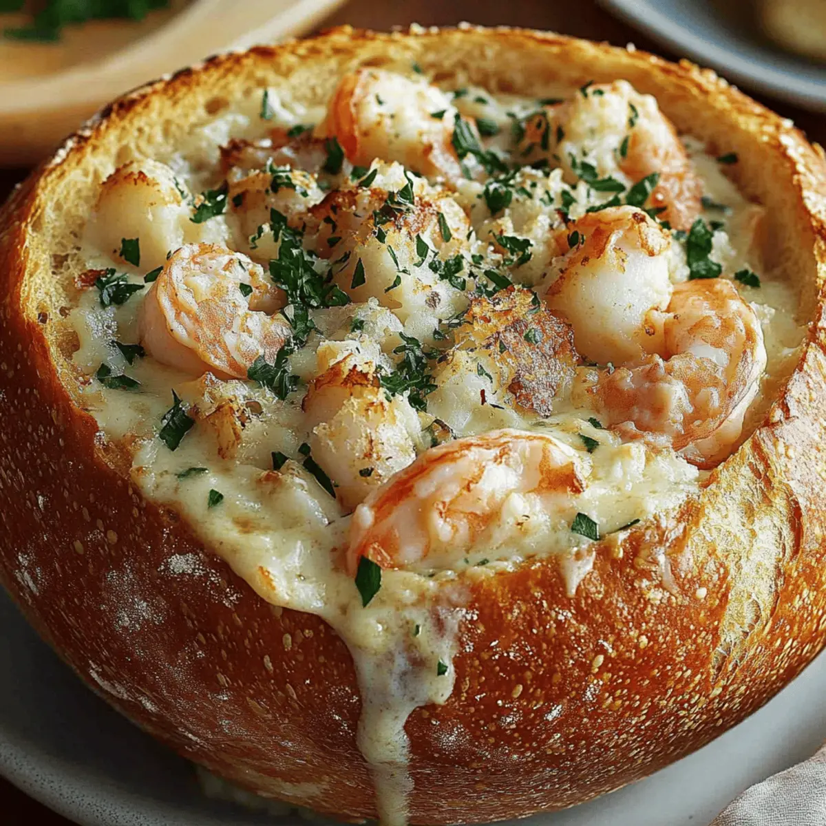 Delicious Stuffed Seafood Bread Bowl Recipe for Seafood Lovers
