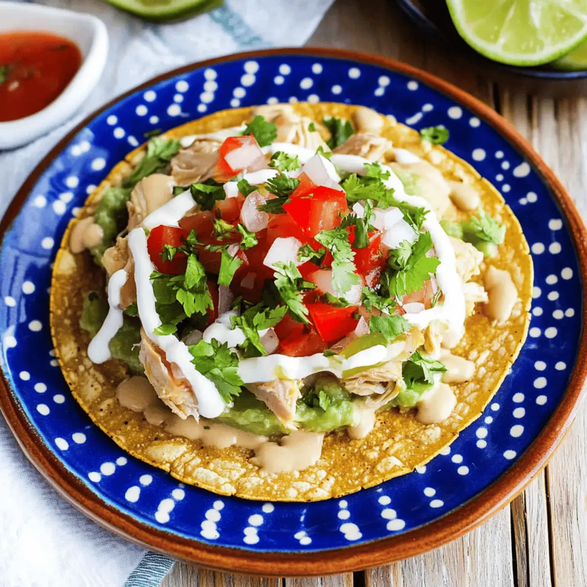 Delicious Tasty Rotisserie Chicken Tostadas Ready in 25 Minutes
