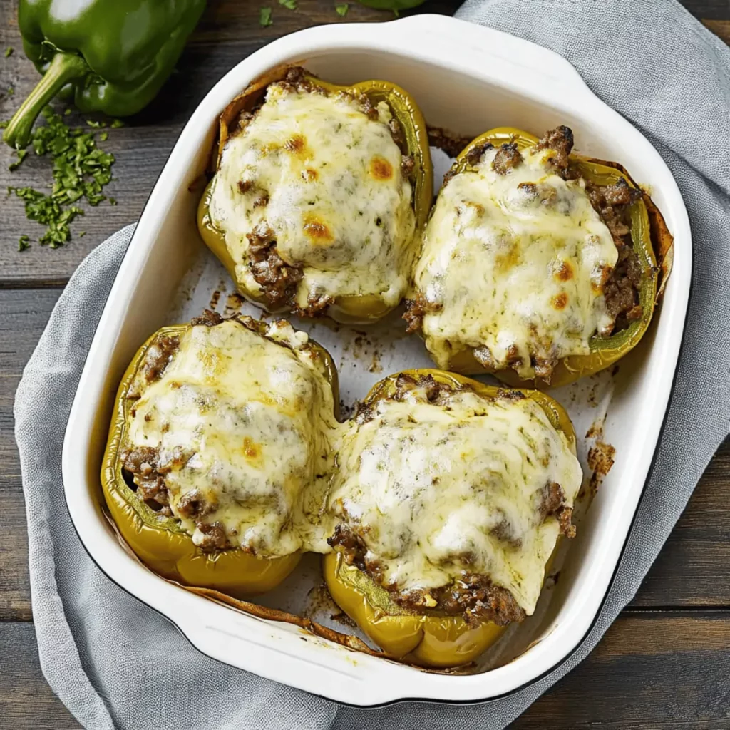 Philly Cheesesteak Stuffed Peppers
