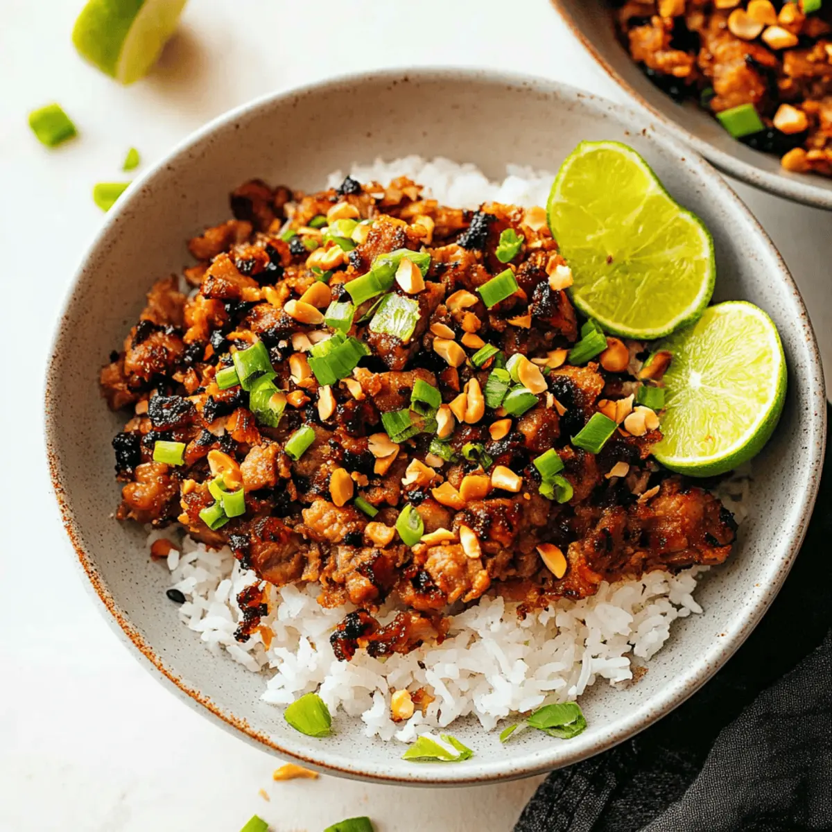 Zesty Ginger Lime Pork with Creamy Coconut Rice Recipe
