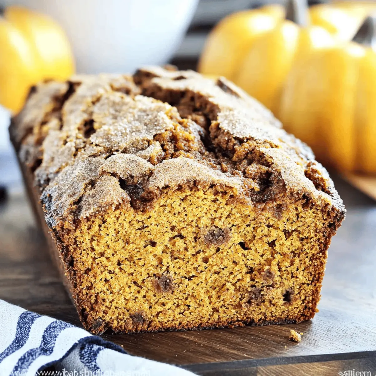 Snickerdoodle Pumpkin Bread
