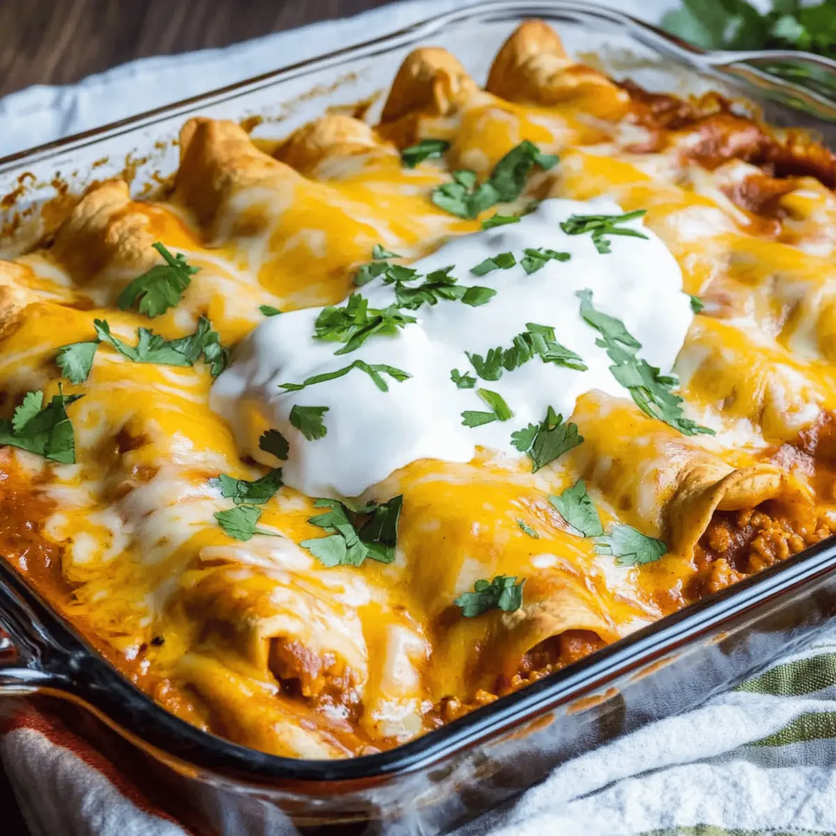 Easy Cheesy Ground Beef Enchiladas One-Pan Recipe for Families