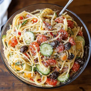 Delicious Italian Spaghetti Salad Recipe