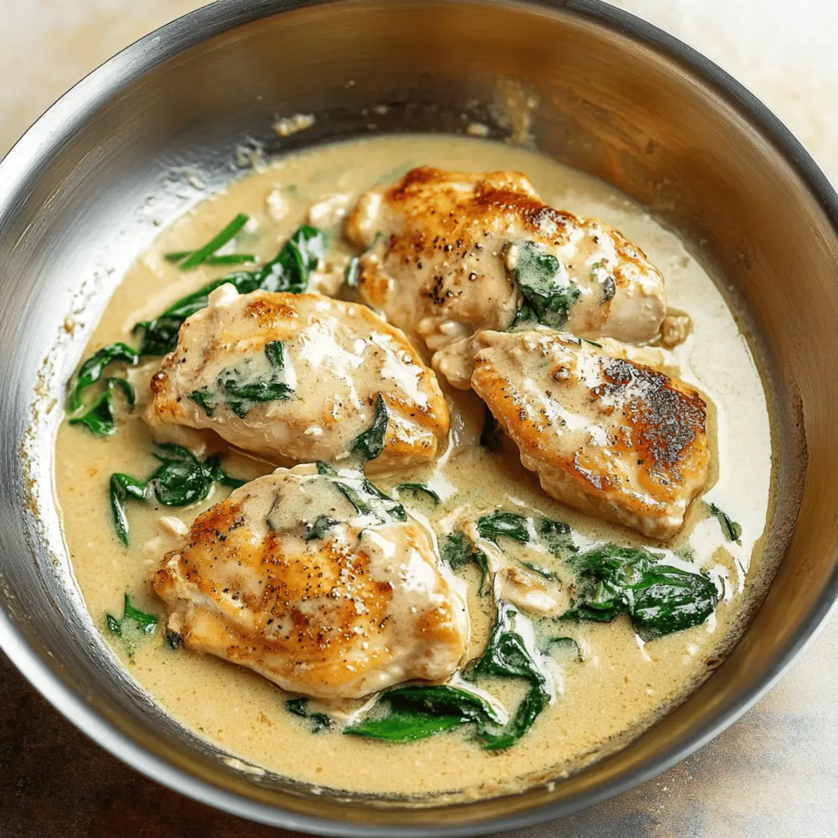 Delicious Chicken Florentine Recipe with Creamy Spinach Sauce