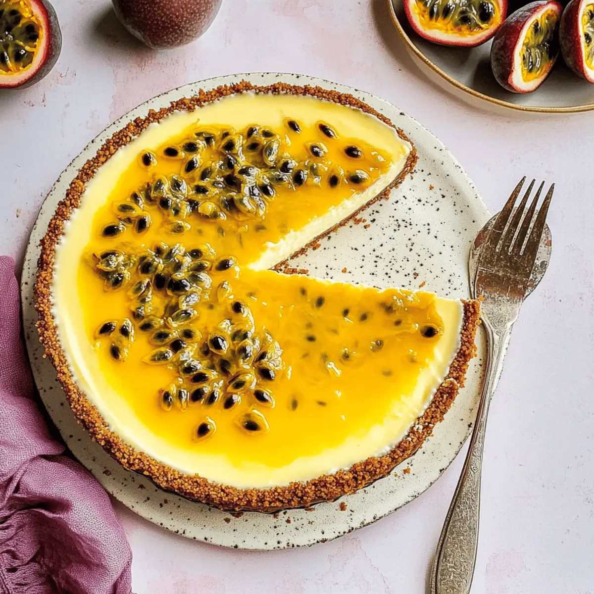 Delicious White Chocolate and Passion Fruit Cheesecake Recipe