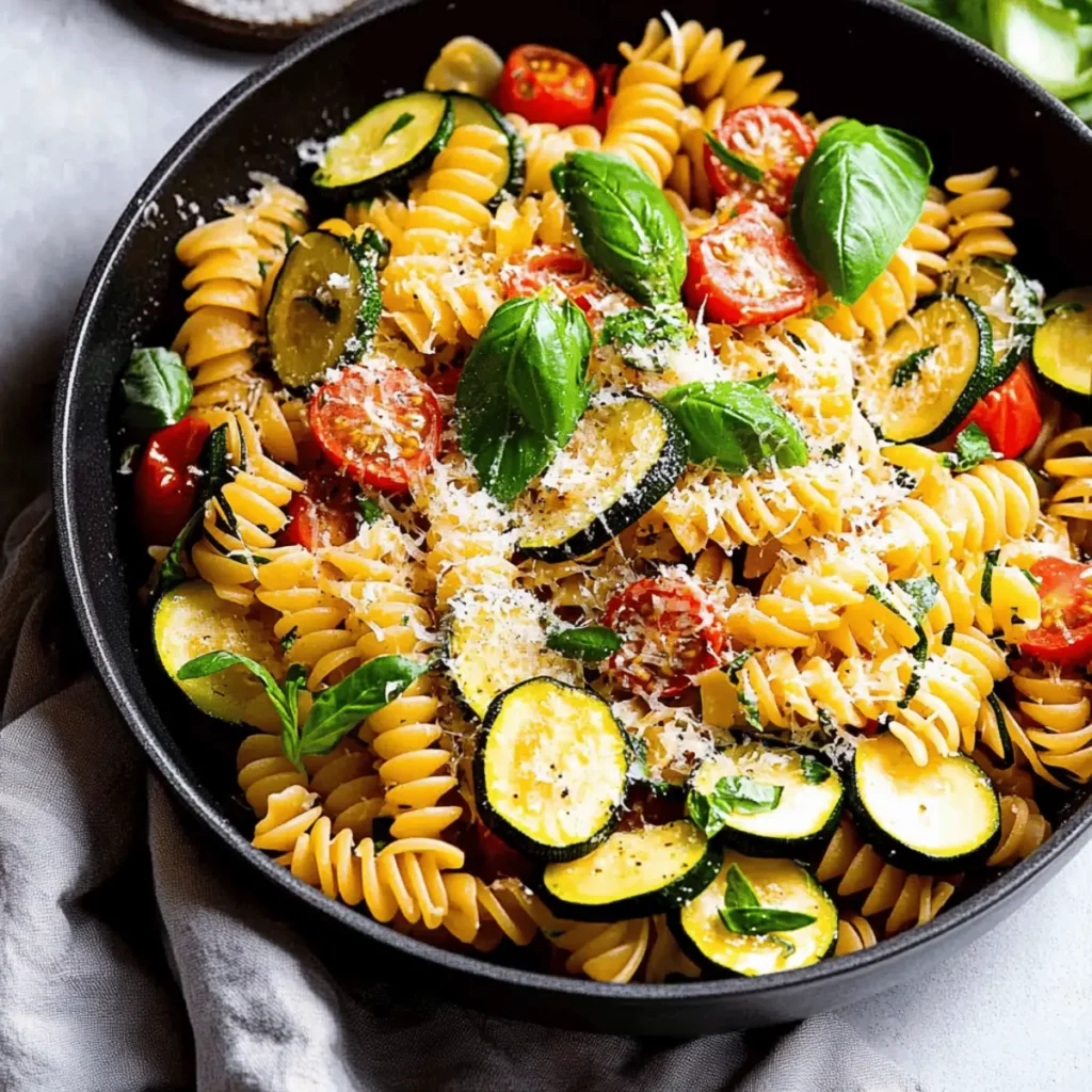 Pasta with Zucchini and Tomatoes