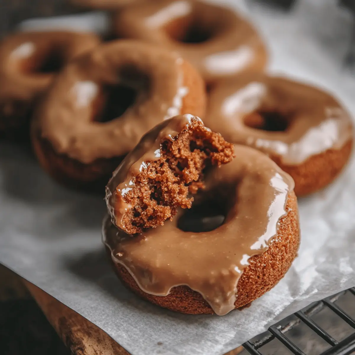 Pumpkin Donuts with Brown Sugar Glaze