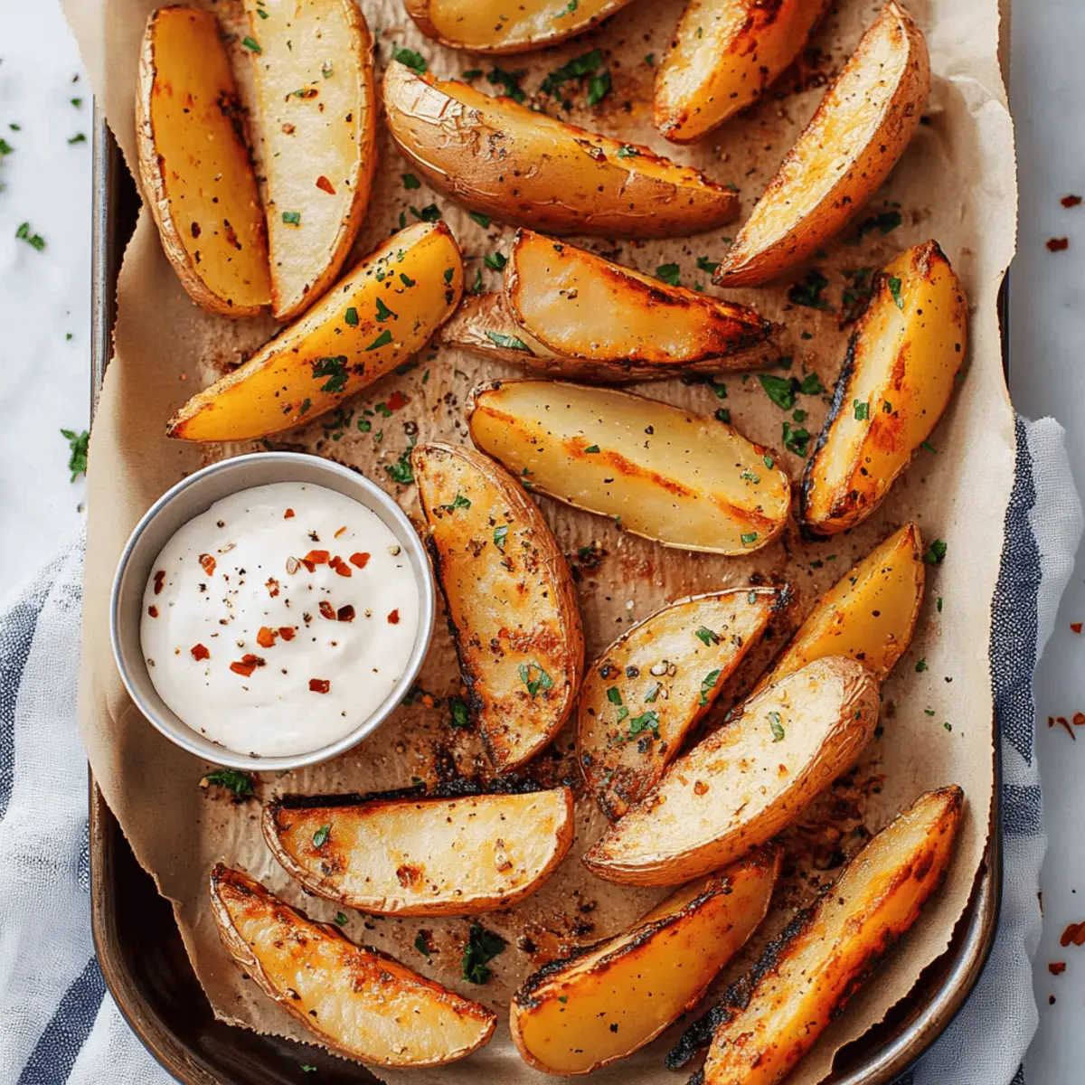 Crispy Oven Baked Potato Wedges Recipe for Perfect Side Dish