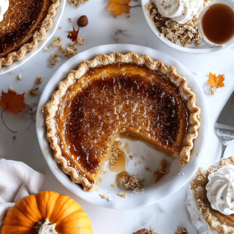 Pumpkin Pie Brûlée with Bourbon Vanilla Whipped Cream