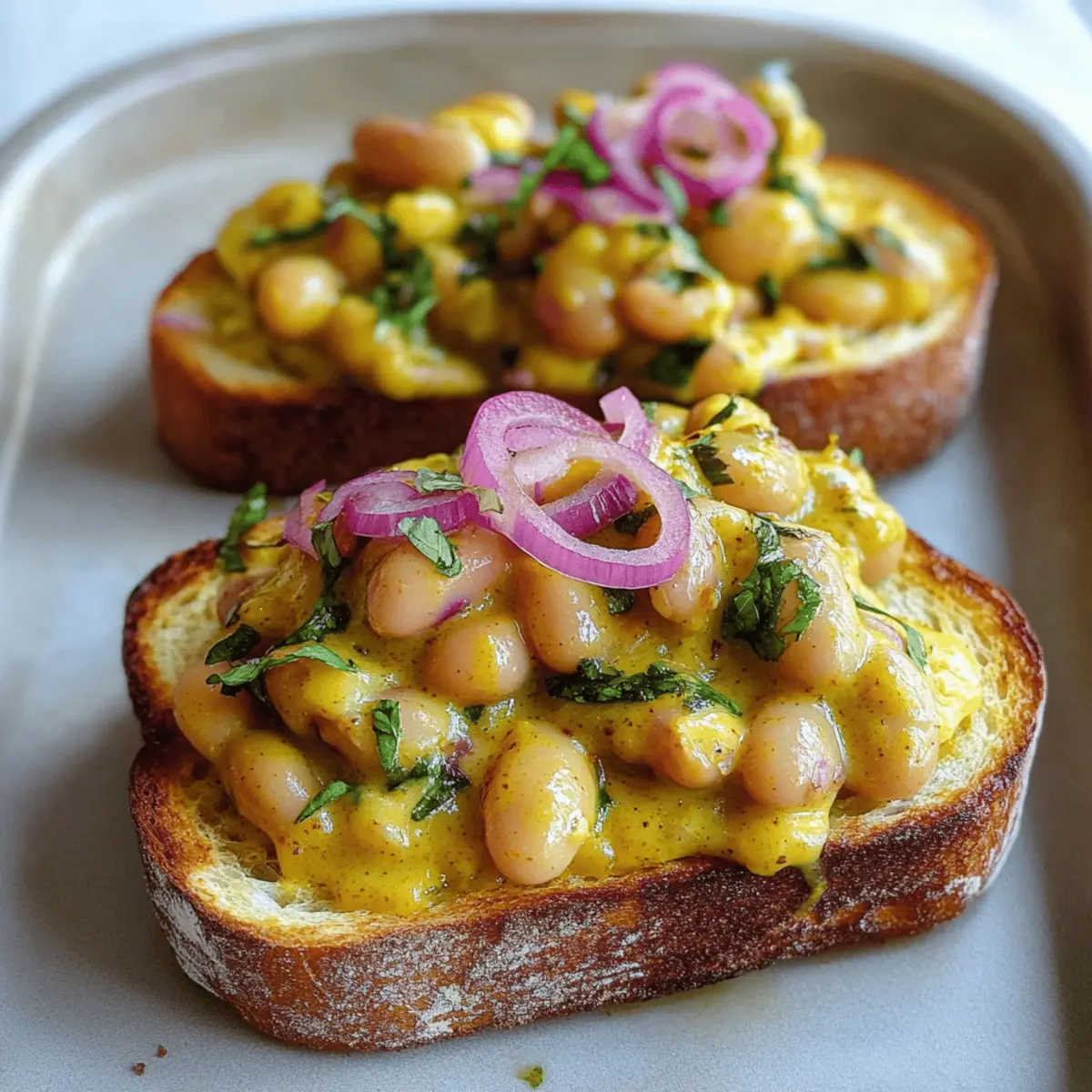 Delicious Cheesy Curried Butter Beans on Toast Recipe Guide