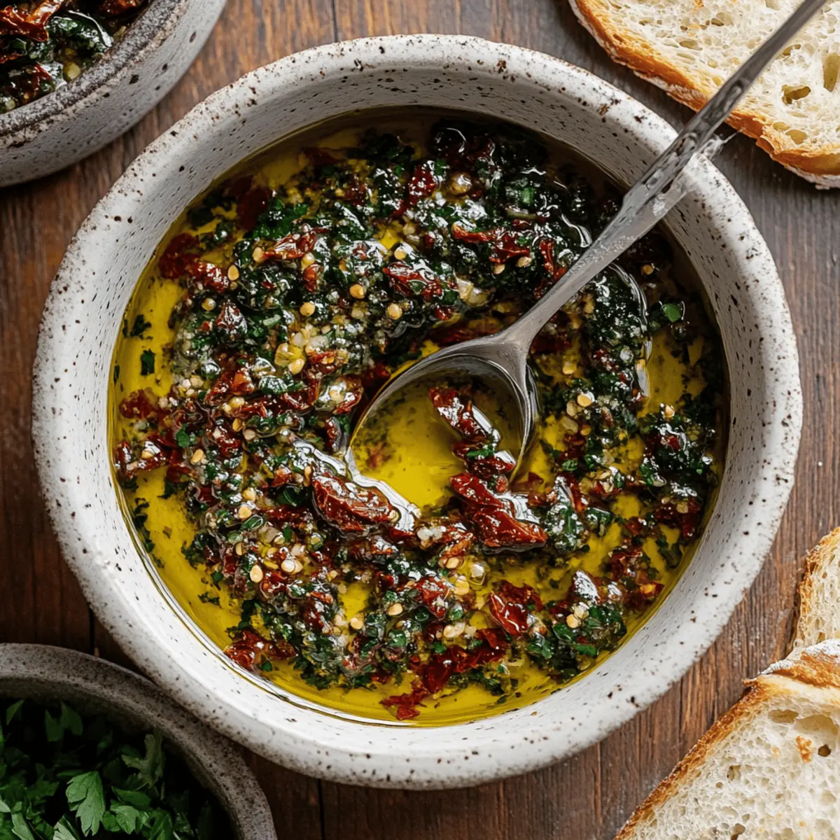 Irresistible Sun-Dried Tomato Olive Oil Bread Dip Recipe