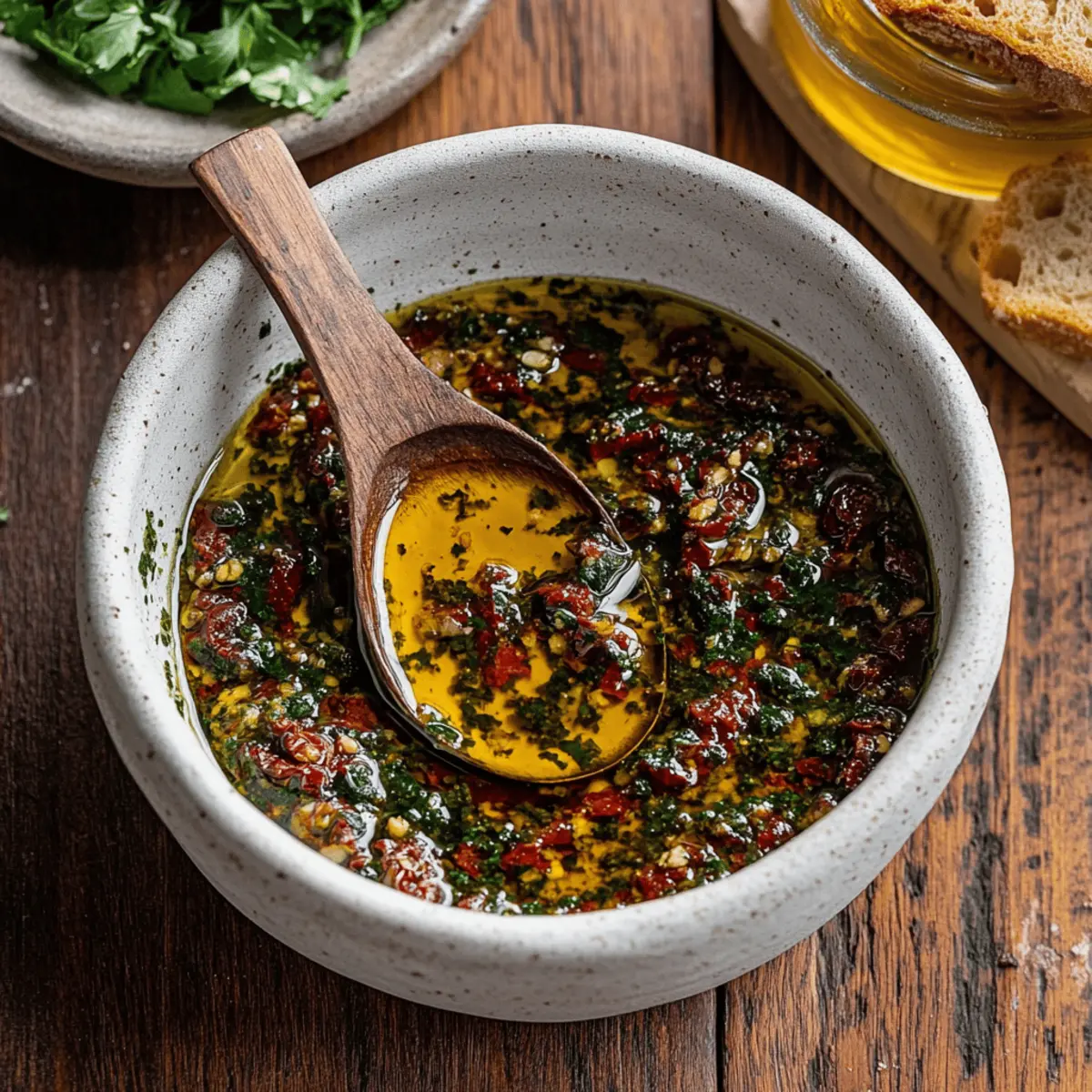 Irresistible Sun-Dried Tomato Olive Oil Bread Dip Recipe