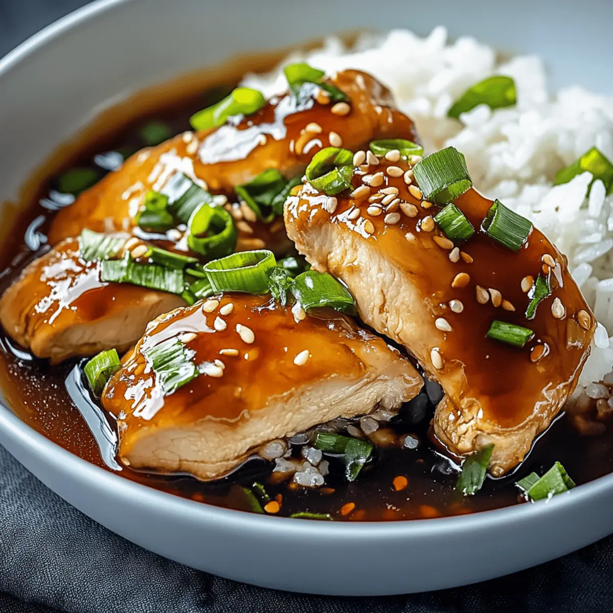 Caramelised Soy Chicken in Garlic Ginger Broth with Rice Recipe
