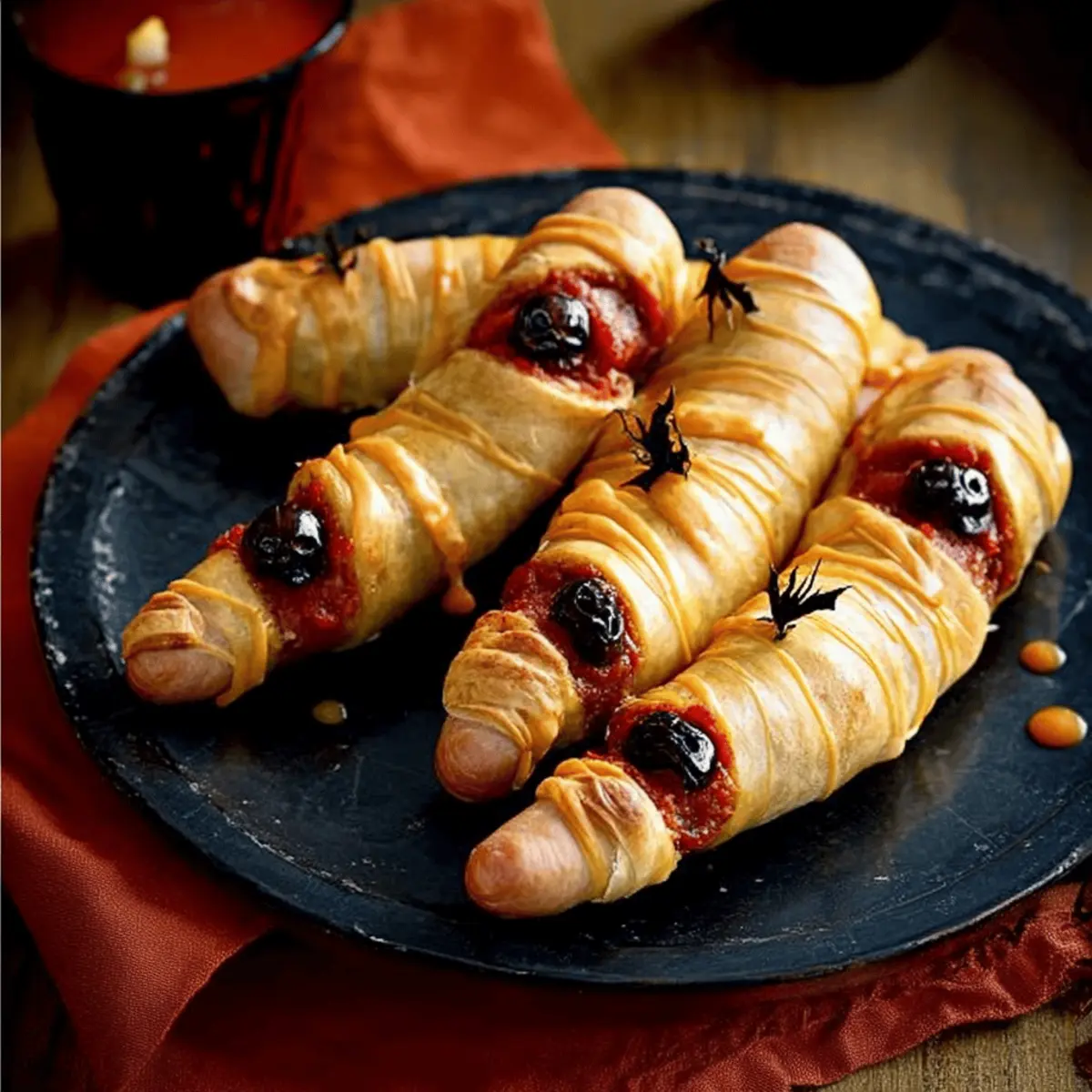 Delicious Halloween Sausage Idea: Chipolata Pastry Fingers Recipe