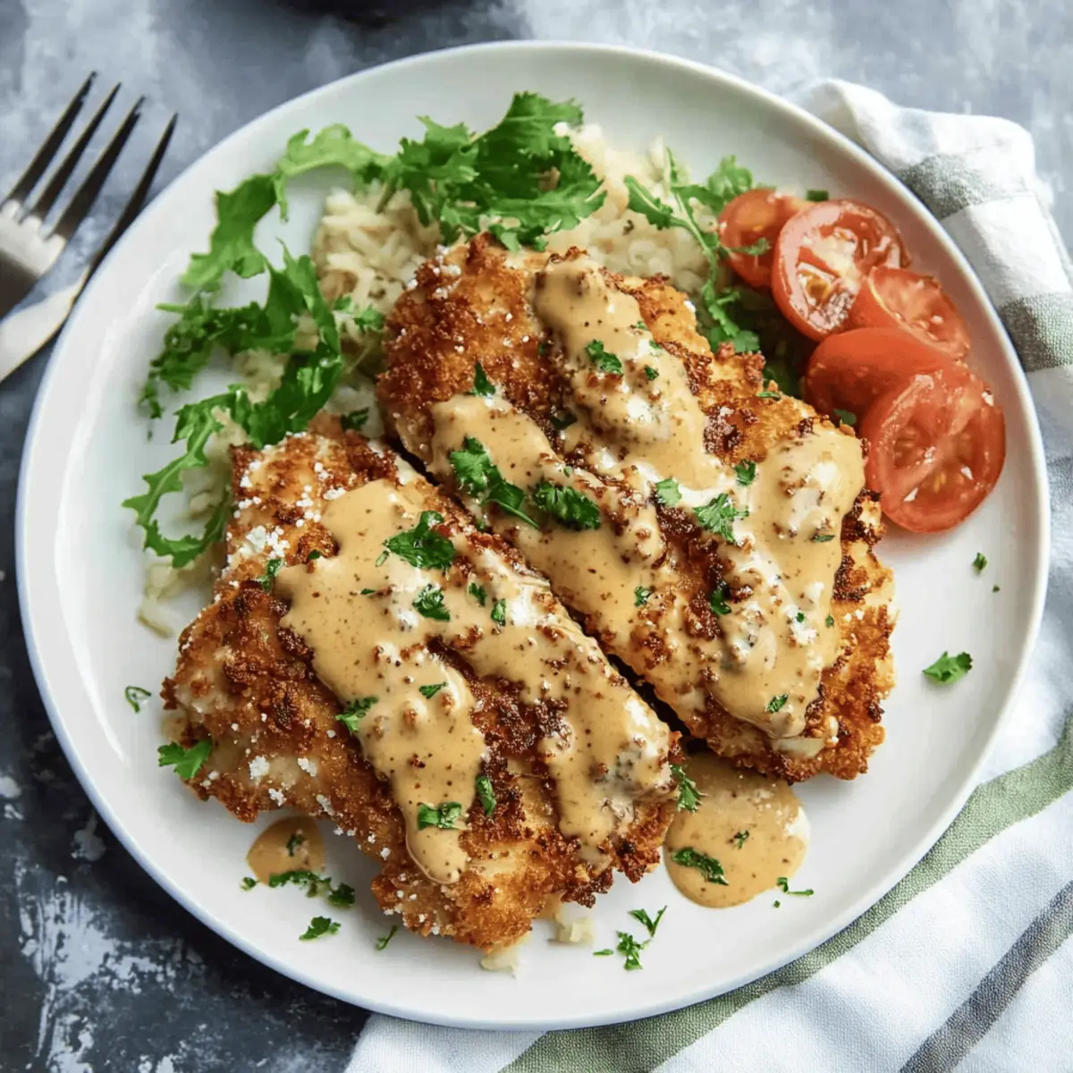 Delicious Pretzel Chicken with Mustard-Cheddar Sauce Recipe