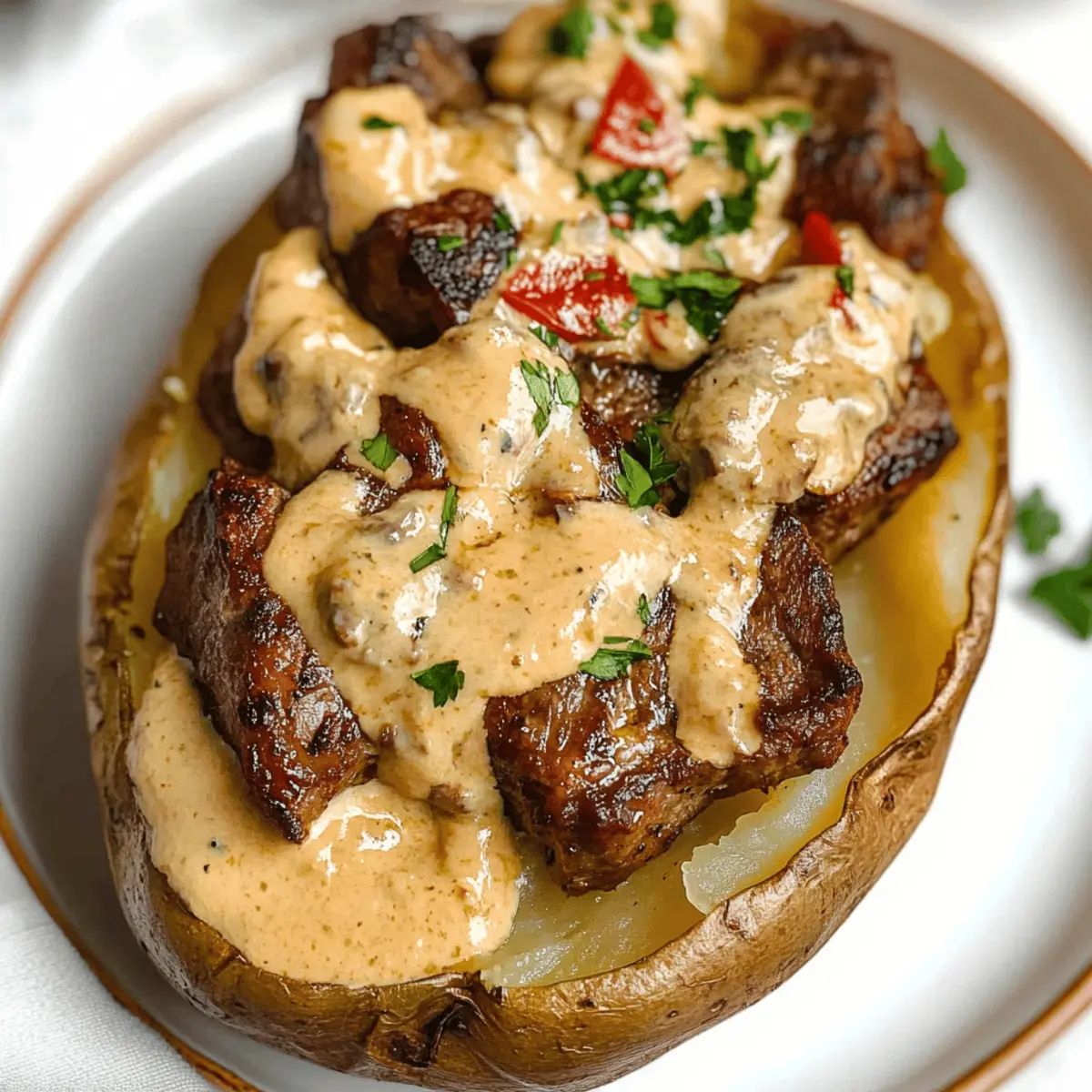 Delicious Loaded Baked Potato with Steak Bites Recipe指南