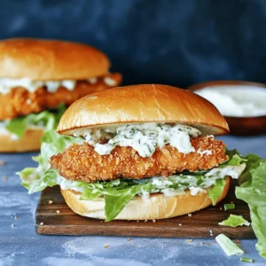 Crispy Chicken Caesar Sandwich