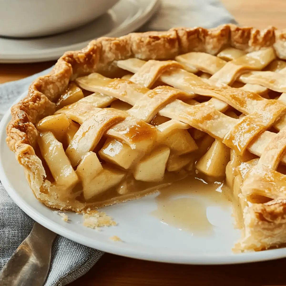 Toffee Apple Pie with Vanilla Custard: A Delicious Dessert Recipe