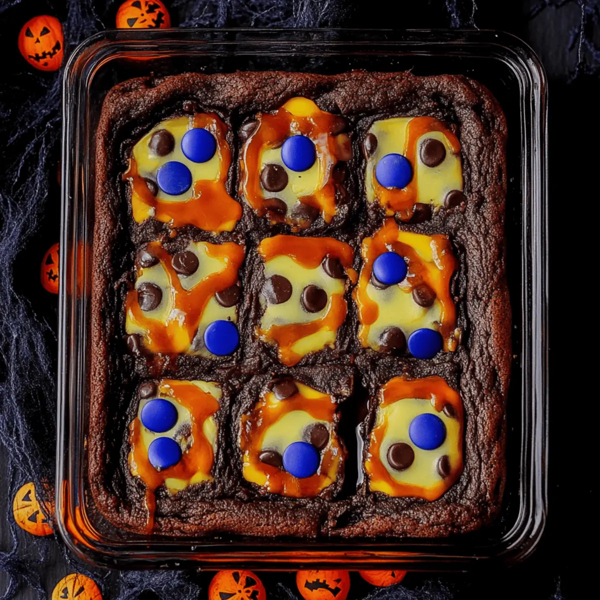 Easy Halloween Brookies Recipe with Brownies and Ghost Cookies