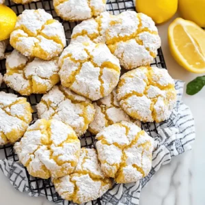 Very Lemon Crinkle Cookies