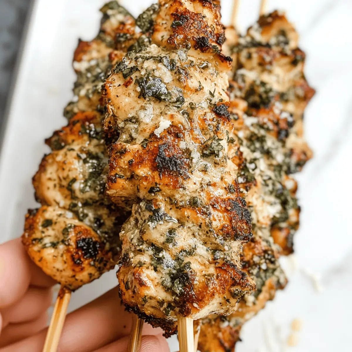 Grilled Ranch Garlic Parmesan Chicken Skewers Recipe for Flavor Lovers