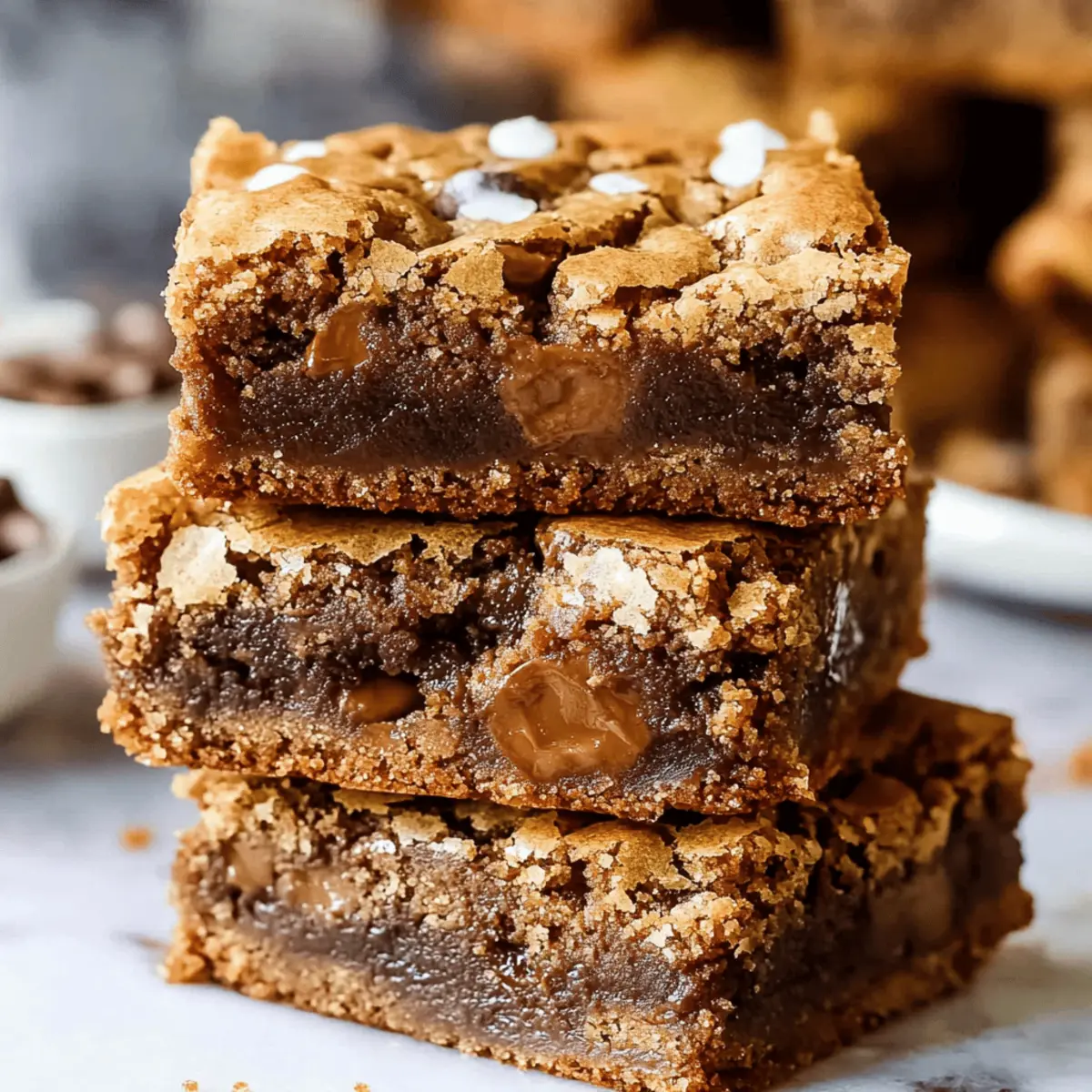 Irresistible Salted Toffee Espresso Blondies Recipe You’ll Adore