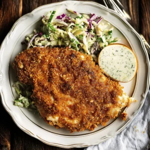 Walnut Crusted Chicken with Fennel Slaw