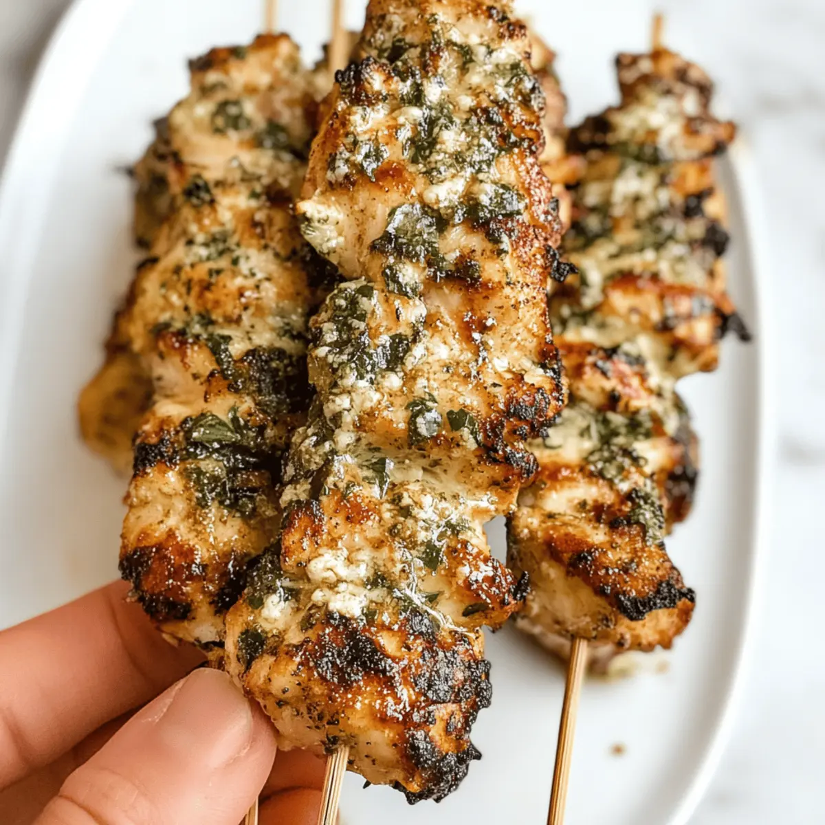 Grilled Ranch Garlic Parmesan Chicken Skewers Recipe for Flavor Lovers