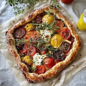 Heirloom Tomato Galette with Mascarpone & Sumac