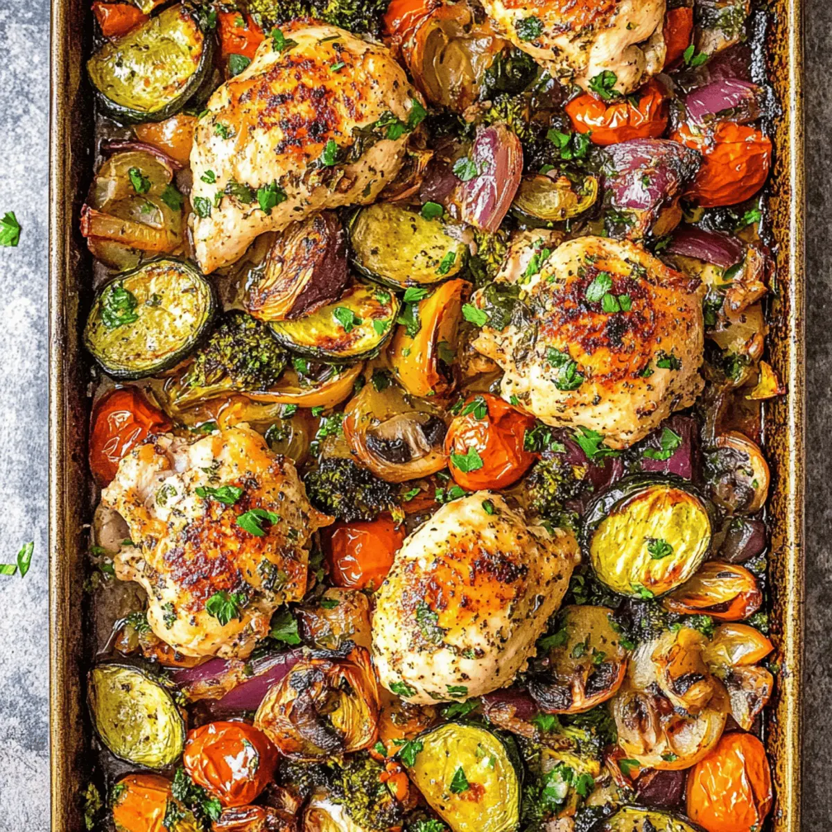 Easy Greek Sheet-Pan Chicken with Vegetables and Feta Recipe
