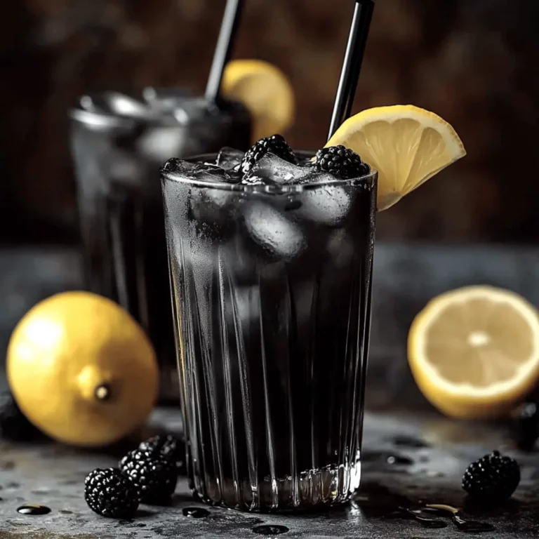Spooky Black Lemonade