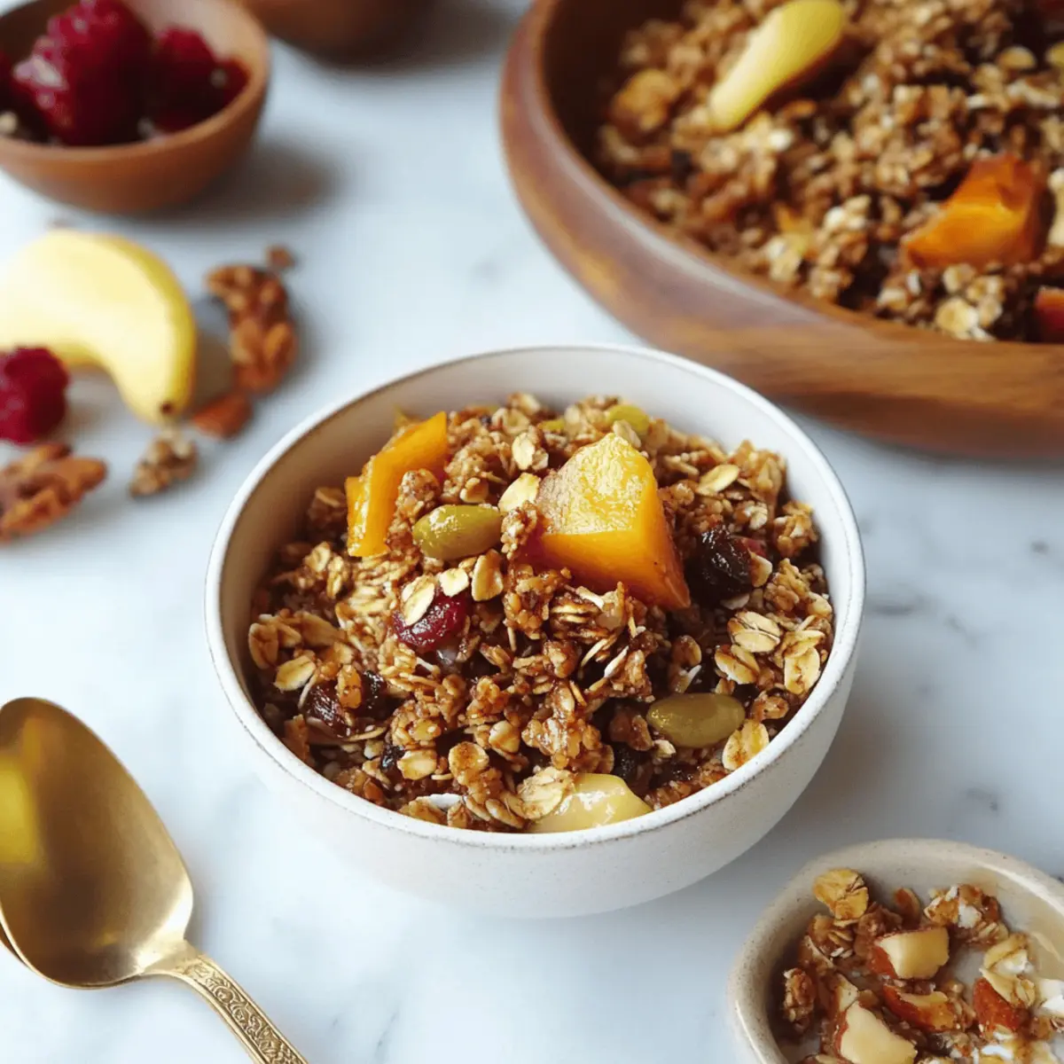 Delicious Baklava Granola Recipe with Honey Syrup and Nuts