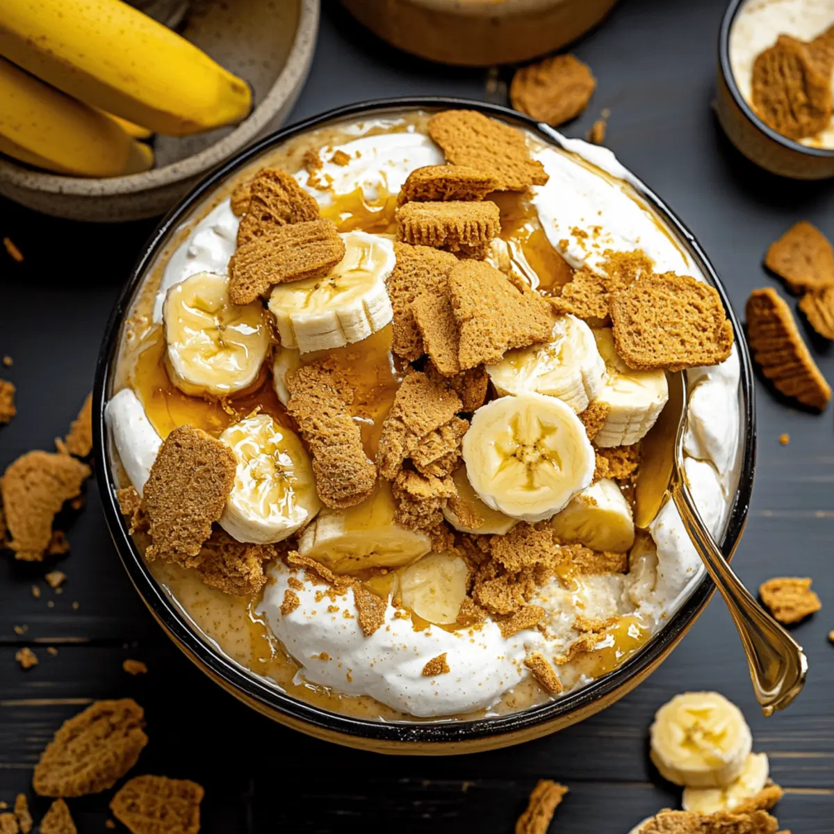 Delicious Biscoff Banana Pudding with Caramel Recipe to Try