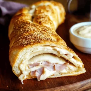 Chicken Cordon Bleu Stromboli Recipe