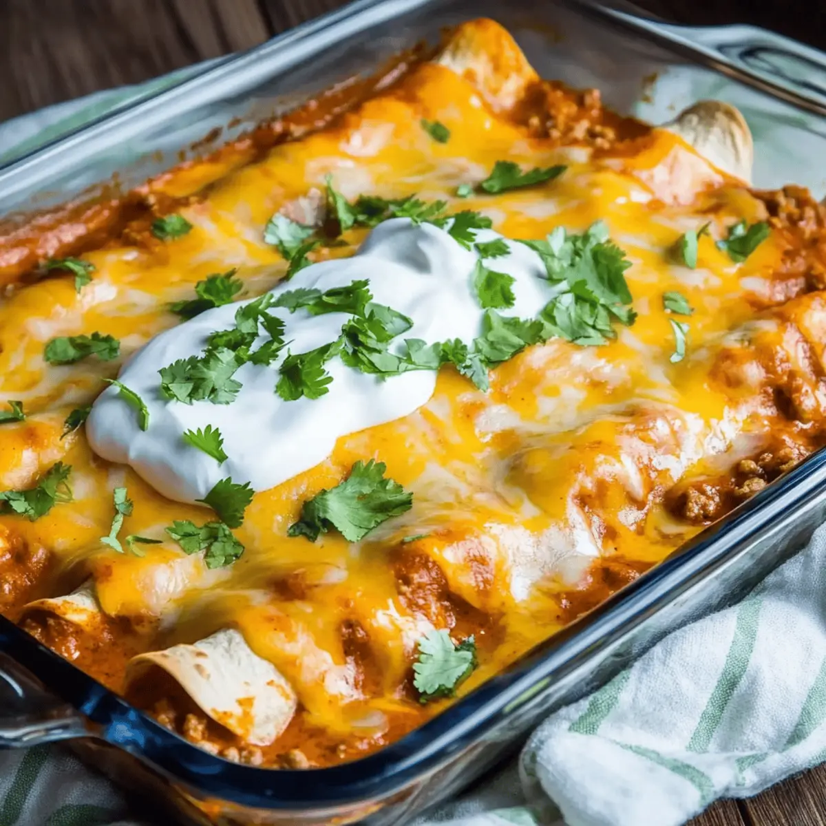 Easy Cheesy Ground Beef Enchiladas One-Pan Recipe for Families