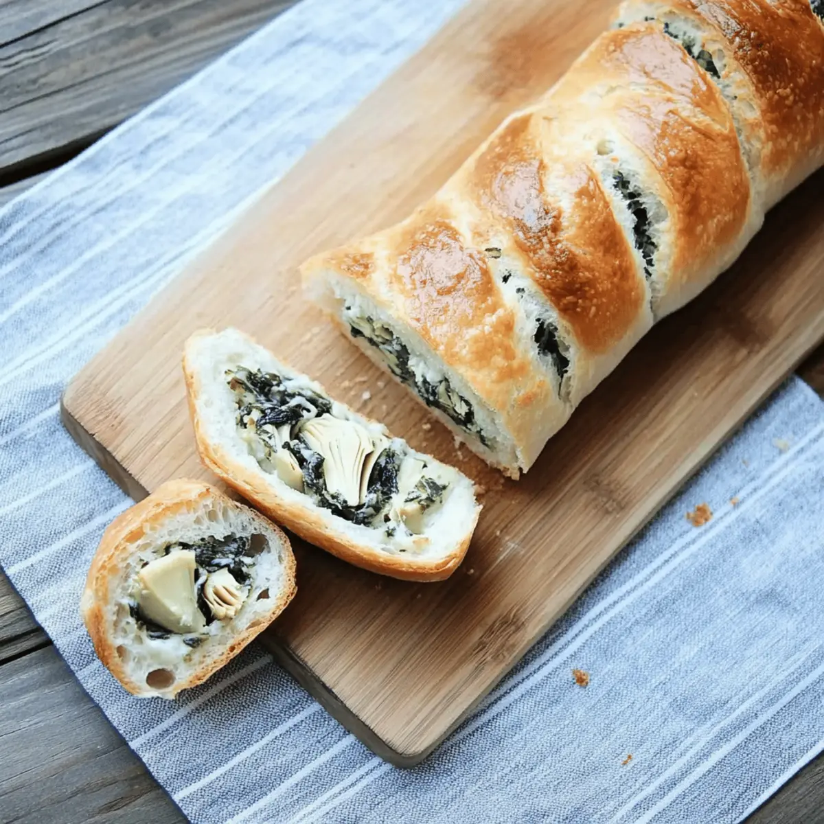 Irresistible Spinach and Artichoke Stuffed Bread Recipe