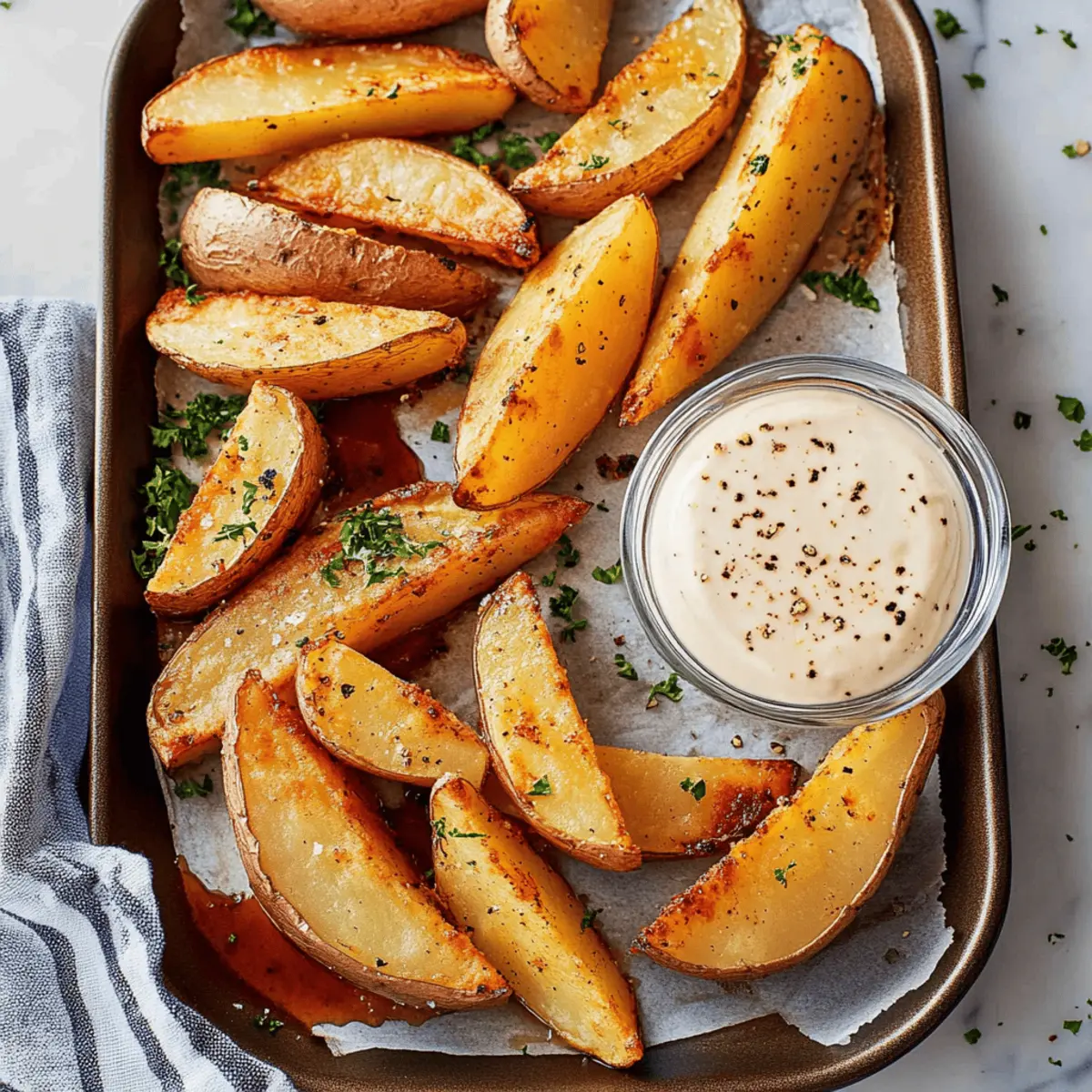 Oven Baked Potato Wedges