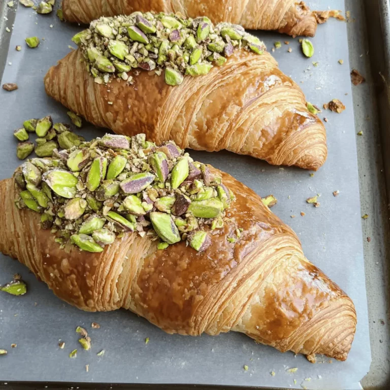 Pistachio Croissants