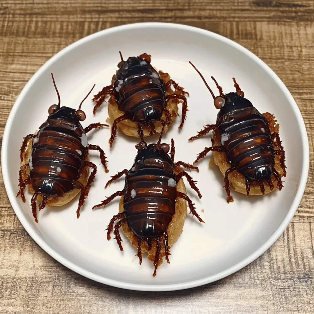 Halloween Crispy Fried Cockroach Donut Recipe