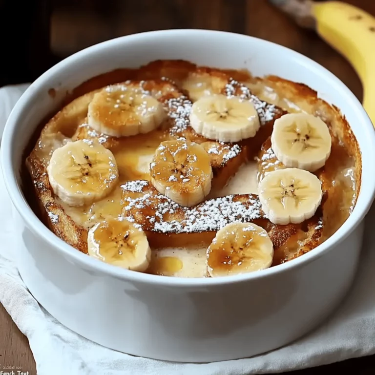 Banana Croissant “French Toast” Casserole