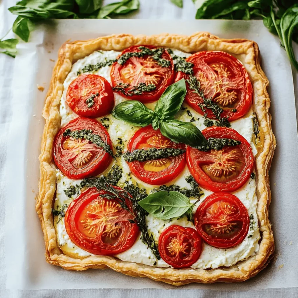 Herbed Ricotta Tomato Tart