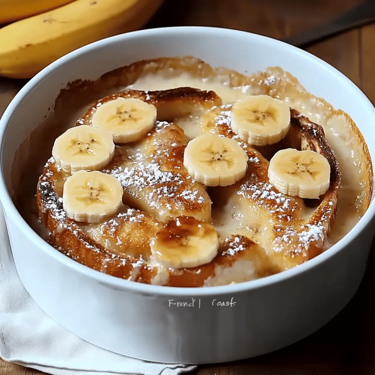Delicious Banana Croissant French Toast Casserole Recipe