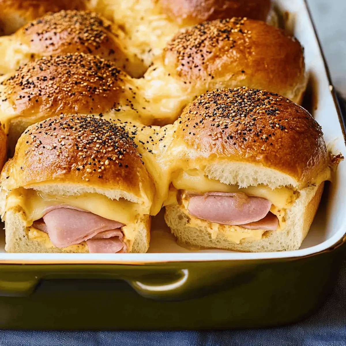 Easy Ham & Cheese Sliders Recipe Baked to Perfection