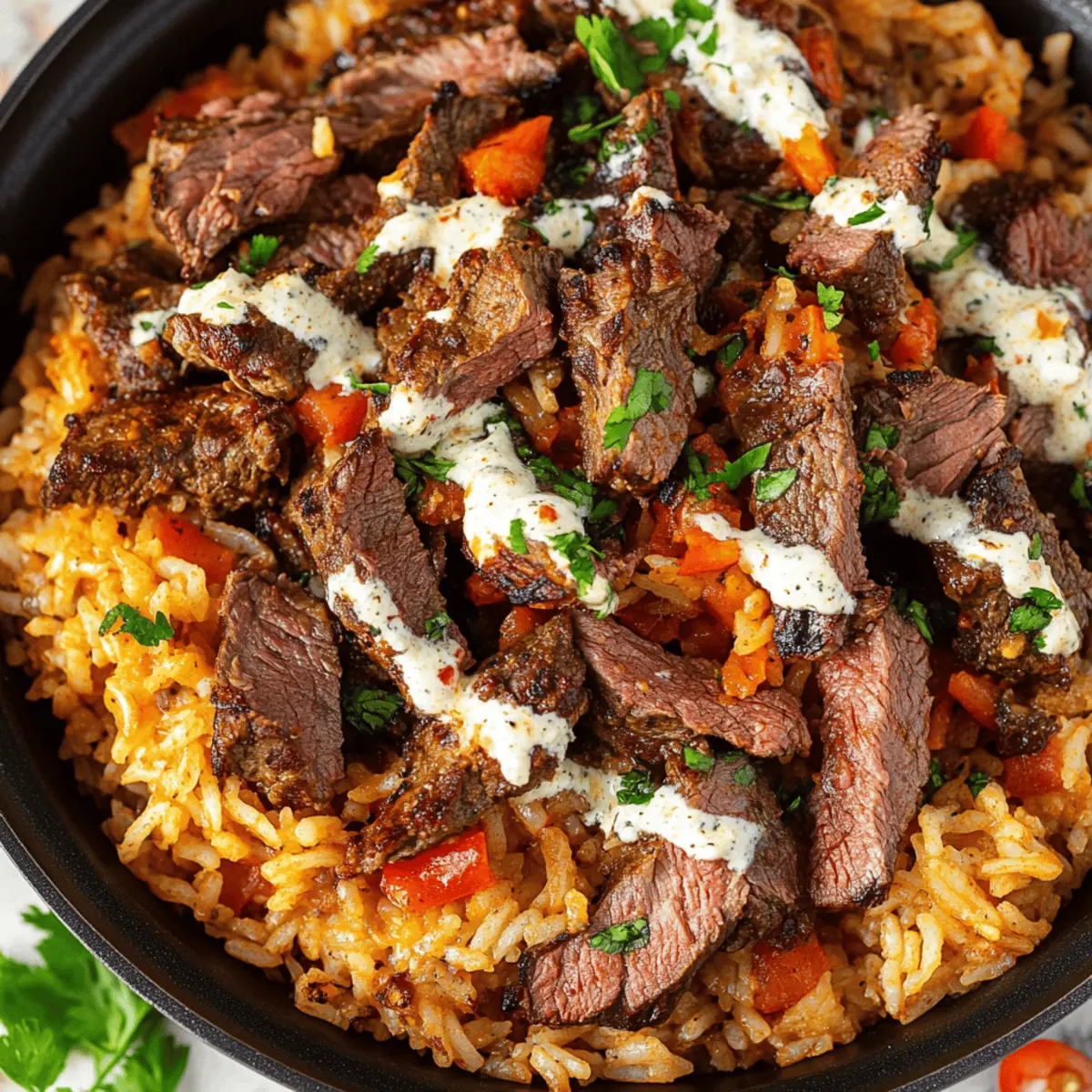 Steak & Queso Rice