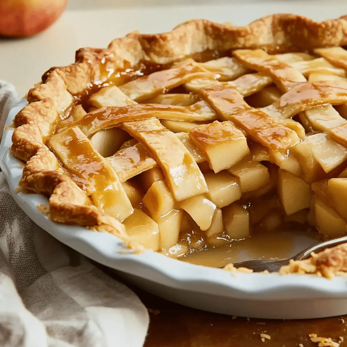 Toffee Apple Pie with Vanilla Custard: A Delicious Dessert Recipe