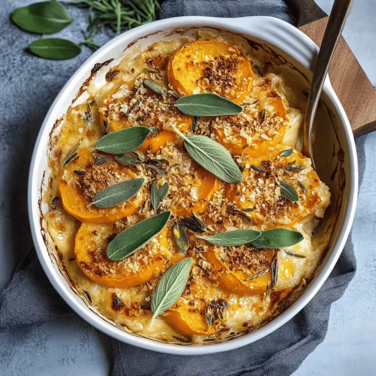 Sage Butternut Squash Gratin