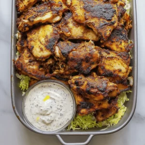 Chicken Shawarma with Creamy Garlic Sauce