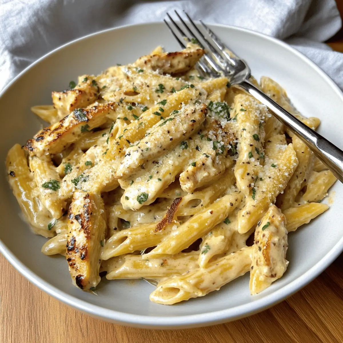 Creamy Garlic Parmesan Chicken Pasta