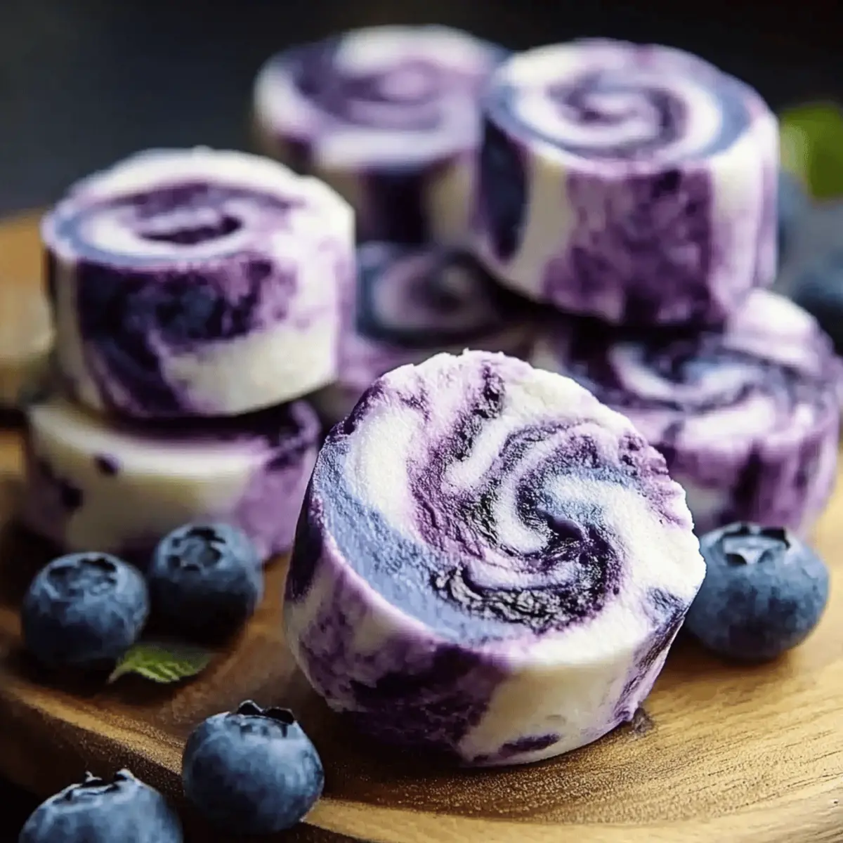 Delicious Blueberry Swirl Yogurt Bites for a Healthy Treat