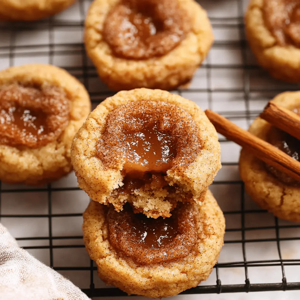 Apple Butter Snickerdoodle Cookies